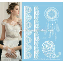 non-toxic perfect factory white lace tattoo sticker j007